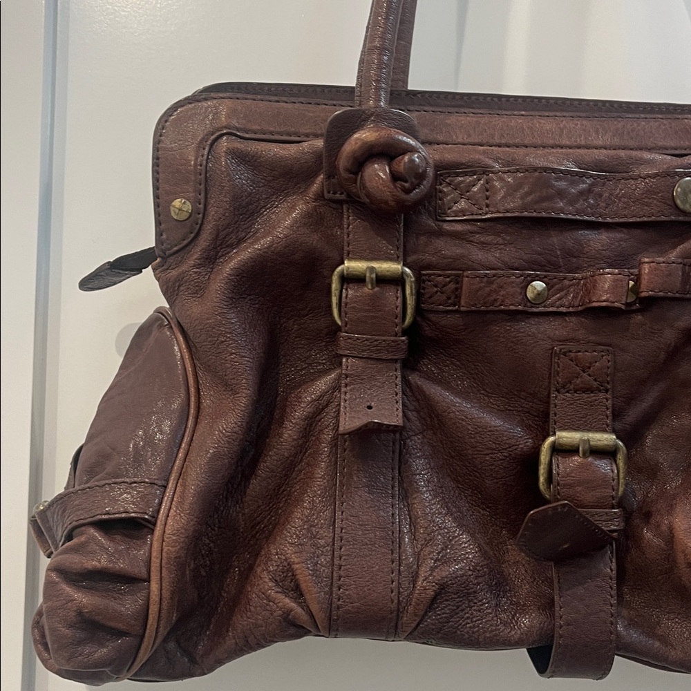 Cynthia Rowley brown leather purse